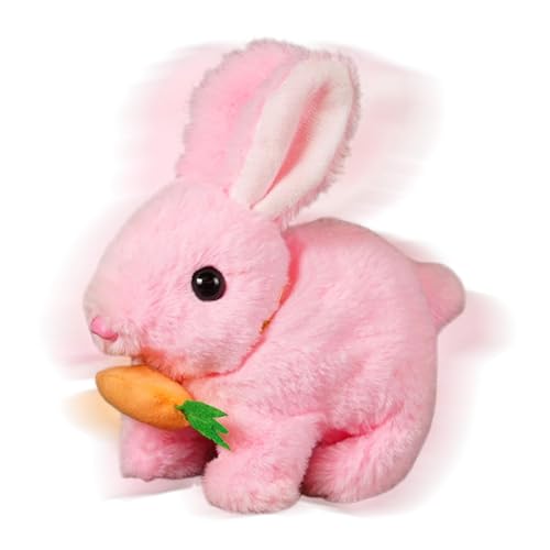 Générique Kaninchenspielzeug für Mädchen, Plüschtierspielzeug, Babies Lighted Rabbit Sound Doll Girl, interaktive elektrische Tierpuppe für Kleinkinder von Générique
