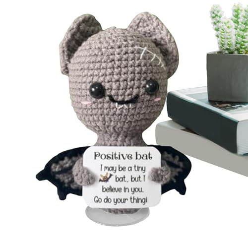 Générique Kartoffel des Lebens positiv | Halloween Häkelarbeit Wool Bat – Creative Wool Inspirational Bat mit positiven Affirmationskarten für Frauen, Erwachsene Générique Kartoffel des Lebens positiv | Halloween Häkelarbeit Wool Bat – Creative Wool Inspirational Bat mit positiven Affirmationskarten für Frauen, Erwachsene von Générique