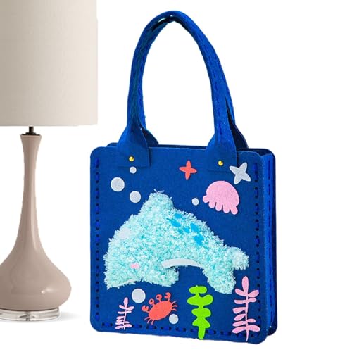 Générique Kids Handmade Bag Set, Colorful Sewing Kit, 8.27 x 14.17 in Cartoon Felt Tote, Lightweight Yarn Supplies, Creative Crafting for Home, School, Daily Use, Spaß, Aktivität Générique Kids Handmade Bag Set, Colorful Sewing Kit, 8.27 x 14.17 in Cartoon Felt Tote, Lightweight Yarn Supplies, Creative Crafting for Home, School, Daily Use, Spaß, Aktivität von Générique