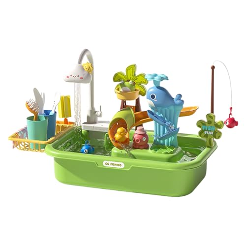 Générique Kinder Wassertisch, interaktives Sandwassersensor, Lernspielzeug für den Außenbereich, mit Pumpe für Backyard, , Heimspiele, Skill-Building Activity Hand-Eye-Koordination von Générique
