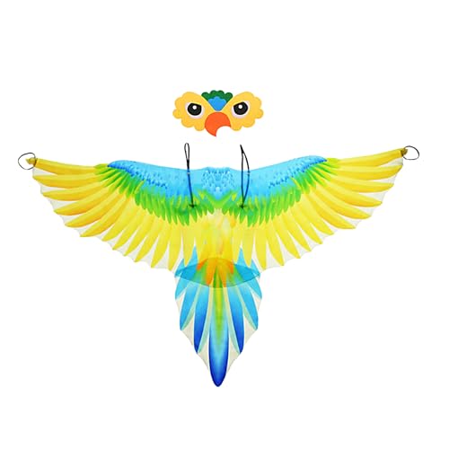 Générique Kinderkostüm, Flügel Kostüm, Easy Wearing Adjustable Straps Lightweight Design Colorful Feathers Versatile Kids Cosplay for Parties, Events 100 x 59 cm Générique Kinderkostüm, Flügel Kostüm, Easy Wearing Adjustable Straps Lightweight Design Colorful Feathers Versatile Kids Cosplay for Parties, Events 100 x 59 cm von Générique