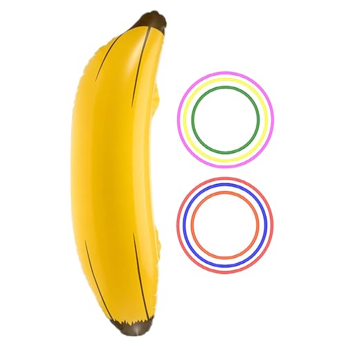 Générique Kompaktes aufblasbares Ring-Toss, wiederverwendbar, Banana, Strand-Toy, 61 x 15 cm, tragbar, Schwimmbaddekoration, lustiges Bride-Spiel für Frauen und Männer Générique Kompaktes aufblasbares Ring-Toss, wiederverwendbar, Banana, Strand-Toy, 61 x 15 cm, tragbar, Schwimmbaddekoration, lustiges Bride-Spiel für Frauen und Männer von Générique
