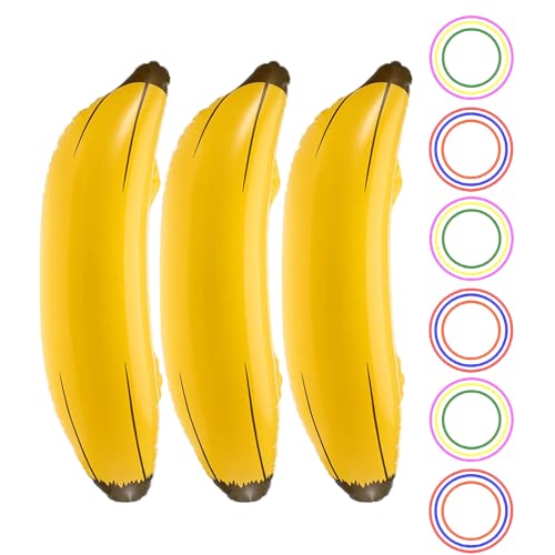 Générique Kompaktes aufblasbares Ring-Toss, wiederverwendbar, Banana, Strand-Toy, 61 x 15 cm, tragbar, Schwimmbaddekoration, lustiges Bride-Spiel für Frauen und Männer Générique Kompaktes aufblasbares Ring-Toss, wiederverwendbar, Banana, Strand-Toy, 61 x 15 cm, tragbar, Schwimmbaddekoration, lustiges Bride-Spiel für Frauen und Männer von Générique