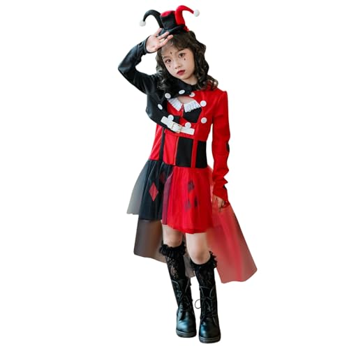 Générique Kostüm Halloween Kinder Hexe Dämon Clown für Kindertag Show und Cosplay mit Kleid Prinzessin Kostüm Kinder Halloween von Générique