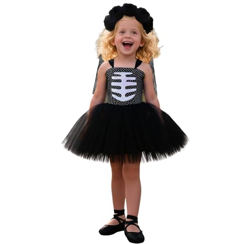 Générique Kostüm Halloween Kinder Kleid Braut Zombie Tutu für Party Verkleidungen Tag der Toten Karneval und Rollenspiel Verkleidung Halloween Kinder T667 Générique Kostüm Halloween Kinder Kleid Braut Zombie Tutu für Party Verkleidungen Tag der Toten Karneval und Rollenspiel Verkleidung Halloween Kinder T667 von Générique