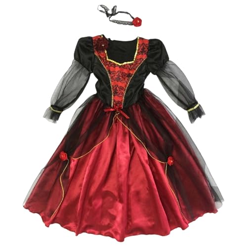 Générique Kostüm Halloween Vampir Königin Cosplay für Rollenspiel Party Verkleidungen Show und Spiel Spukhaus Halloween T451 von Générique