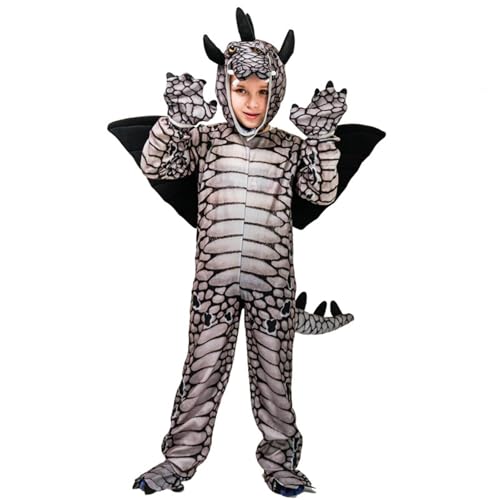 Générique Kostüm für Kinder, Dinosaurier, Karneval, für Maskerade, Cosplay, Rollenspiel und Bühnenshow, mit Schwanz und Kappe, Verkleidung für Kinder von Générique