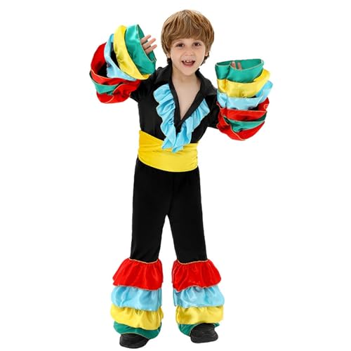 Générique Kostüm für Kinder, Karneval, Halloween, für Kostümpartys, Shows, Kindergarten und Cosplay, mit eleganten Rüschen, für 3 bis 13 Jahre, Verkleidung für Kinder, T490 Générique Kostüm für Kinder, Karneval, Halloween, für Kostümpartys, Shows, Kindergarten und Cosplay, mit eleganten Rüschen, für 3 bis 13 Jahre, Verkleidung für Kinder, T490 von Générique