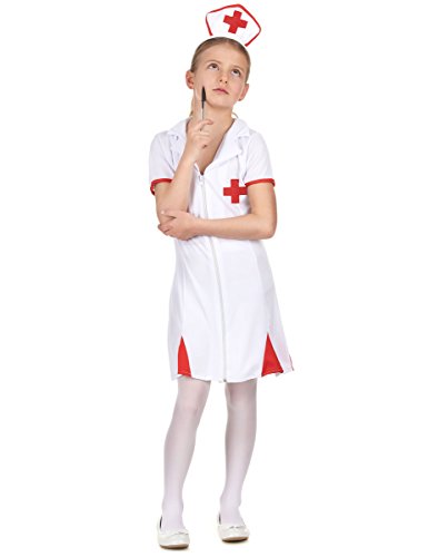DEGUISE TOI Krankenschwester Kostüm für Mädchen - Grau, Weiss von DEGUISE TOI