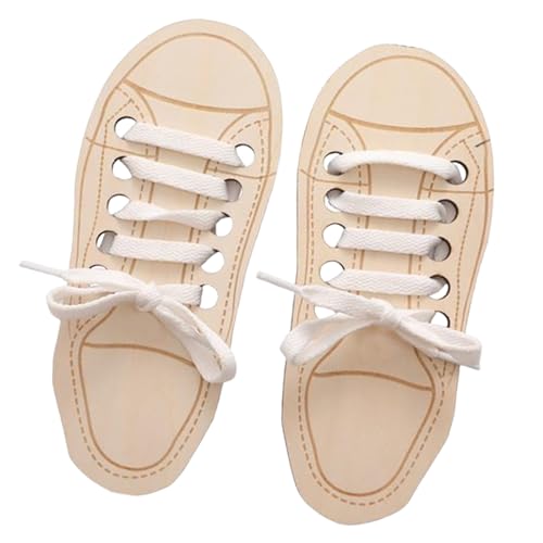 Générique Lacing Shoe Toy, Lacing Learning, Holz Hand Training Motor Skill Bright Colors Fun Learning Portable Design Creative Easy Grasp, Lernspielzeug für Kinder Générique Lacing Shoe Toy, Lacing Learning, Holz Hand Training Motor Skill Bright Colors Fun Learning Portable Design Creative Easy Grasp, Lernspielzeug für Kinder von Générique