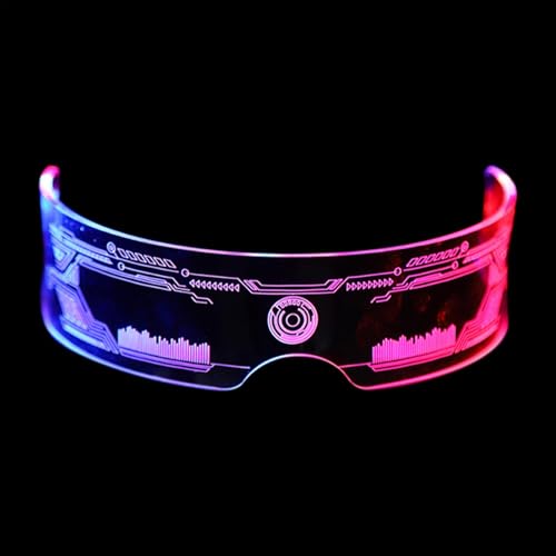 Générique Light Up Sonnenbrille, 12 Modi LED Light Up Sonnenbrille, 7 Farben Sci-Fi Style Visor, Light Up Gläser für Halloween, Cosplay, Partys, Clubs, Nachtleben und Themenveranstaltungen Générique Light Up Sonnenbrille, 12 Modi LED Light Up Sonnenbrille, 7 Farben Sci-Fi Style Visor, Light Up Gläser für Halloween, Cosplay, Partys, Clubs, Nachtleben und Themenveranstaltungen von Générique