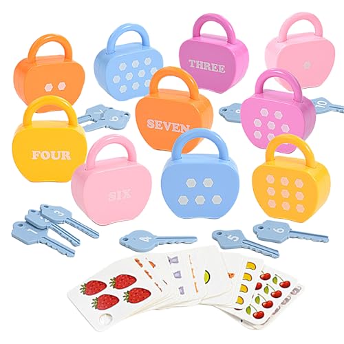 Générique Lock & Key Toys, Numbers Educational Set, Preschool Learning Game, Interactive Fine Motor Skill Development, Fun Matching Toy, for Boys, Girls and Early Childhood Bildung Générique Lock & Key Toys, Numbers Educational Set, Preschool Learning Game, Interactive Fine Motor Skill Development, Fun Matching Toy, for Boys, Girls and Early Childhood Bildung von Générique