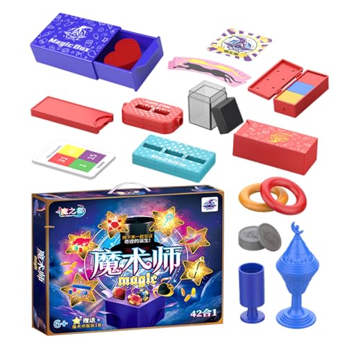 Générique Magic Toy Set, Magic Trick Kit, Cool Illusion Tools, Easy-to-Use Magic Props, Stage and Close-Up Magic Accessories, (Kinder Beginner Set), für Partys, Street Performers, Gift Play von Générique
