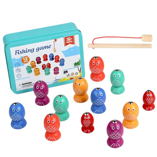 Générique Magnetisches Fishing Game, Wooden Fine Motor Skill Activity Toy, 4,96 x 3,74 x 1,57 Zoll, Sensory Hand-Eye Koordination, Game Set, Ideal für Klassenzimmer, Indoor, Preschool, Toddler Alter 2 Générique Magnetisches Fishing Game, Wooden Fine Motor Skill Activity Toy, 4,96 x 3,74 x 1,57 Zoll, Sensory Hand-Eye Koordination, Game Set, Ideal für Klassenzimmer, Indoor, Preschool, Toddler Alter 2 von Générique