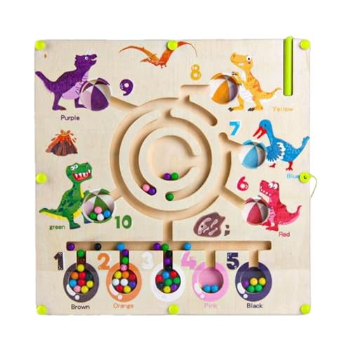 Générique Magnetisches Labyrinth mit Farben und Zahlen, magnetisches Labyrinth | Labyrinth-Spielzeug zum Lernen zum Sortieren von Farben – magnetisches Labyrinth mit Farben und Zahlen, Brett von Générique