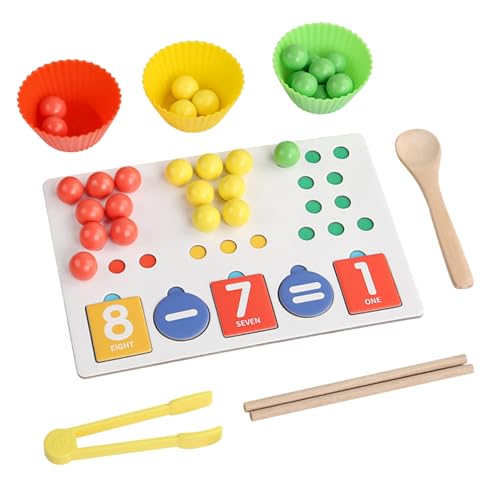 Générique Math Manipulatives Spielzeug, Counting and Color Sorting Toys, Lernspielzeug für feines Motor, Math Manipulatives Match-Spielzeug, Spiel für Kinder Générique Math Manipulatives Spielzeug, Counting and Color Sorting Toys, Lernspielzeug für feines Motor, Math Manipulatives Match-Spielzeug, Spiel für Kinder von Générique
