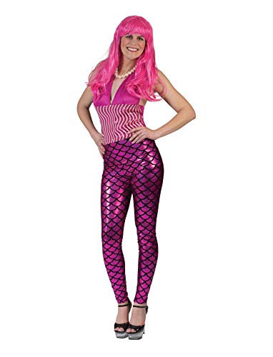 Generique - Meerjungfrau-Leggings für Damen Accessoire pink-schwarz Einheitsgröße Generique - Meerjungfrau-Leggings für Damen Accessoire pink-schwarz Einheitsgröße von Generique -