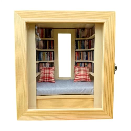 Générique Miniatur Book Nook, Vintage Library Nook, Wooden Book Nook, Book Nook Kit, Novelty Home Decoration, Bedroom Book Nook, Kids Room Nook, Miniature Book Set, Book Nook Decoration Générique Miniatur Book Nook, Vintage Library Nook, Wooden Book Nook, Book Nook Kit, Novelty Home Decoration, Bedroom Book Nook, Kids Room Nook, Miniature Book Set, Book Nook Decoration von Générique