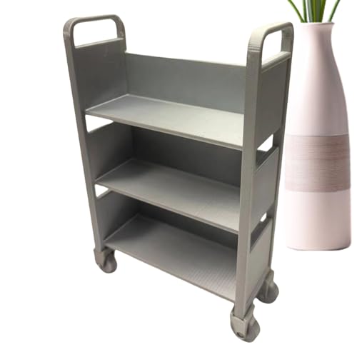 Générique Miniatur Doll House Bookcase | 3-Floors Furniture Display Bookshelf für kleine Räume | Cabinet Storage Shelves for Home Bedroom Decor | Perfect Miniature Furniture for Collectors von Générique