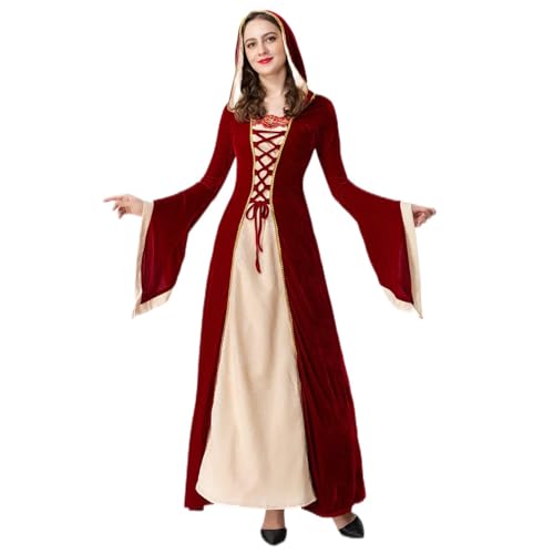 Générique Mittelalterliche Halloween-Kleider für Frauen, Retro, lang, Gothic, viktorianisch, Prinzessin, Renaissance, Cosplay, Mittelalterlicher Karneval, Kostüm, Langarm, Kleidung für Halloween Générique Mittelalterliche Halloween-Kleider für Frauen, Retro, lang, Gothic, viktorianisch, Prinzessin, Renaissance, Cosplay, Mittelalterlicher Karneval, Kostüm, Langarm, Kleidung für Halloween von Générique