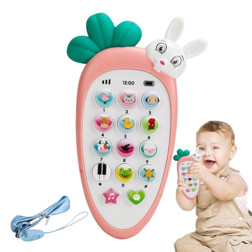 Générique Mobile für Babys, Cartoon Carrot Baby Phone Mamo – Cha Light & Musik, Early Learning Teaching for – Smartphone Lernspielzeug – Spielzeug – Rollenspiele Fun Toys für Geschenke für 6 Jahre Générique Mobile für Babys, Cartoon Carrot Baby Phone Mamo – Cha Light & Musik, Early Learning Teaching for – Smartphone Lernspielzeug – Spielzeug – Rollenspiele Fun Toys für Geschenke für 6 Jahre von Générique