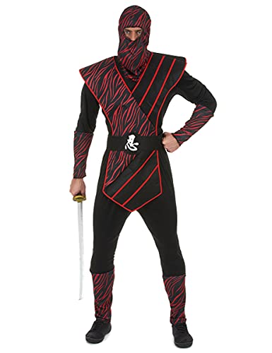 Generique - Ninja Kostüm für Herren schwarz-rot-Weiss L', brand Generique - Ninja Kostüm für Herren schwarz-rot-Weiss L', brand von Generique -