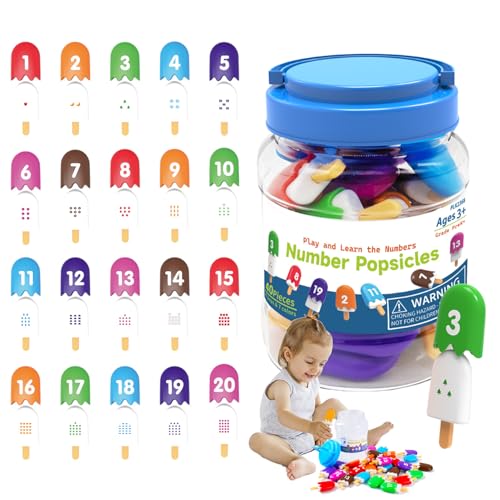 Générique Nummern Matching Game | Niedliches Eiscreme-Erkennungsspielzeug für Kinder, Zahlenspielzeug, lustiges Lernspielzeug für Vorschule, Spielzeug für den Buchstaben Générique Nummern Matching Game | Niedliches Eiscreme-Erkennungsspielzeug für Kinder, Zahlenspielzeug, lustiges Lernspielzeug für Vorschule, Spielzeug für den Buchstaben von Générique
