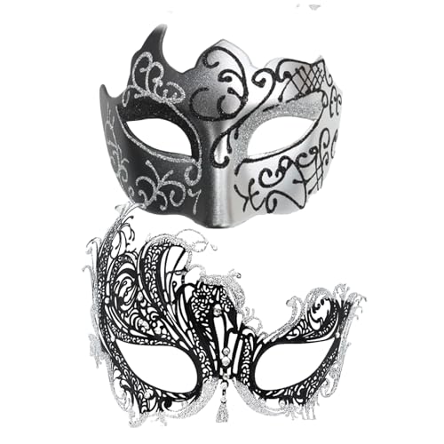 Générique Paar Maskerade Masken-Set, Lace Eye Maske, Glittering Maske, Cosplay, Zubehör, Karneval, Maske, Paar, Kostüm, Zubehör, Maskerade, elegante Lace Maske, Générique Paar Maskerade Masken-Set, Lace Eye Maske, Glittering Maske, Cosplay, Zubehör, Karneval, Maske, Paar, Kostüm, Zubehör, Maskerade, elegante Lace Maske, von Générique