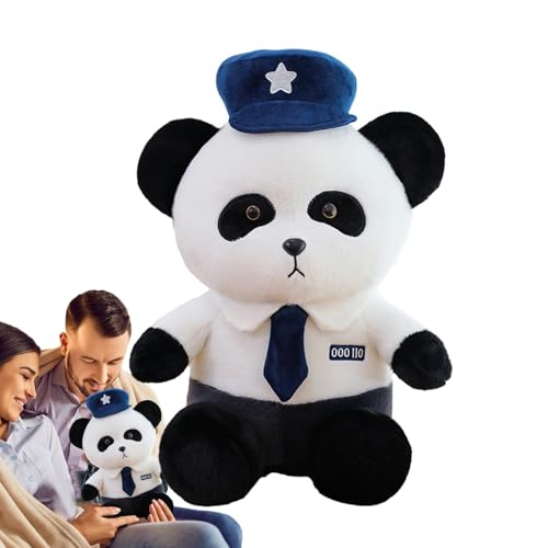 Générique Panda aus Plüsch, Panda aus Plüsch | niedliches Panda-Spielzeug mit und Krawatte | Tier, weicher und bequemer Schlafbegleiter für und Mädchen, Heimdekoration von Générique