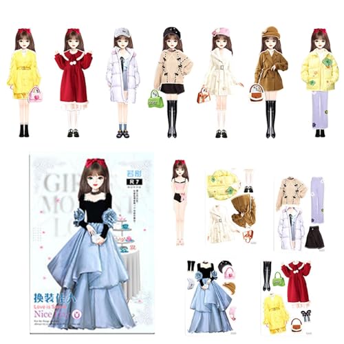Générique Paper Dolls, Princess Dolls Dress Up Activity Book Magnetic, Magnetic Dress Up Dress Up Dolls, Dress Up Activities, Princess Magnet Sticker Book, Magnetic Dress Up Sticker Book für Mädchen Générique Paper Dolls, Princess Dolls Dress Up Activity Book Magnetic, Magnetic Dress Up Dress Up Dolls, Dress Up Activities, Princess Magnet Sticker Book, Magnetic Dress Up Sticker Book für Mädchen von Générique