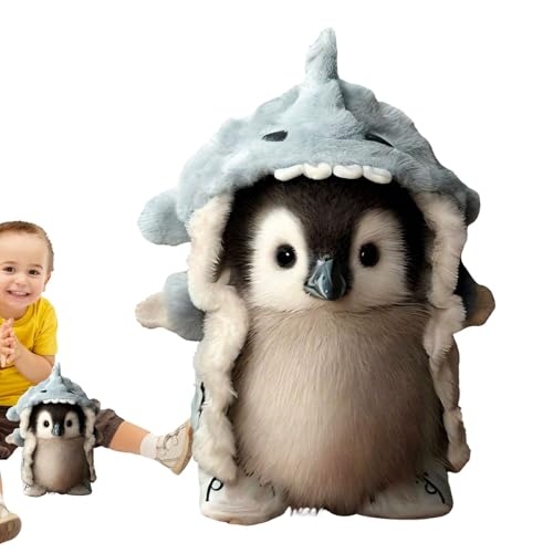 Générique Penguin Stuffed Animal, Realistic Soft Plush Toy, Niedliche Huggable Figur, Gray, Cozy Decorative Company für Wohnzimmer, Schlafzimmer und Shelf Display von Générique