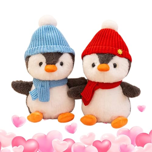 Générique Pinguin aus Plüsch, gefüllter Pinguin, Set mit 2 niedlichen Puppen | aus Plüsch, Dekoration für Tiere im Büro von Générique