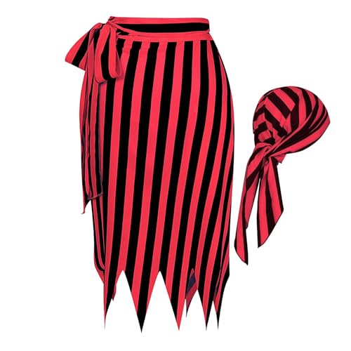 Générique Piratenkostüm, Captain Kostüm für Damen, gestreift, Bandana-Kostüm, Renaissance-Piratenkleid, weibliches Piratenoutfit, Halloween-Piratenkleid, Rollenspiel Kostüm für Parade Générique Piratenkostüm, Captain Kostüm für Damen, gestreift, Bandana-Kostüm, Renaissance-Piratenkleid, weibliches Piratenoutfit, Halloween-Piratenkleid, Rollenspiel Kostüm für Parade von Générique