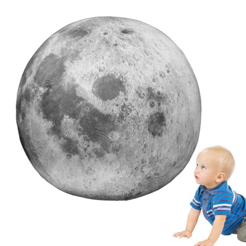 Générique Planet Blue Earth Planet Planet, Bildung A Mond Shape Pillow Nalog Planet Planet, 25,4 x 45,4 cm, einfach zu ziehen, Heimdekoration, langsames Kissen, Lernspielzeug für Kinder von Générique