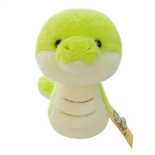 Générique Plüschspielzeug Schlange, grüne Schlange, Plüschtier, Plüschtier, Schlange aus Plüsch, Plüschtier, Kuschelkissen, Schlafkissen für Sofa, Schlafzimmer von Générique