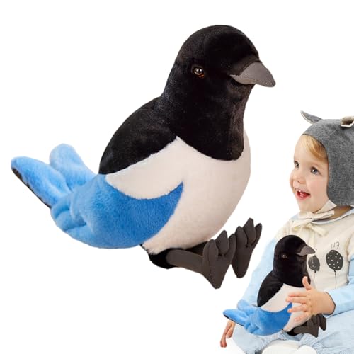 Générique Plüschspielzeug aus weichem Magpie, Bird Soft Pluxies Toy | Geschenk für Gefährten, weiches Spiel, Büro, Puppe, Spielzeug, Urlaubsgeschenke für von Générique