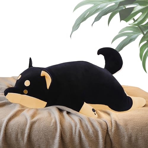 Générique Plüschtier Hund – Kuscheltier aus weichem und beruhigendem Plüsch, dekorativ, mit weichem Kissen, 50 cm, für Erwachsene und Erwachsene, weiches Spielzeug zur Zimmerdekoration von Générique