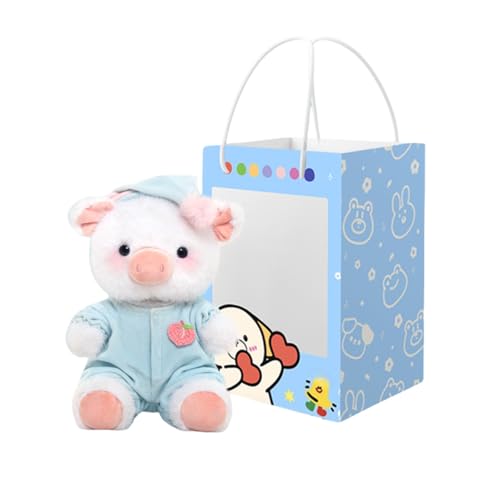 Générique Plüschtier Schwein, 24 cm, niedliches Plüschkissen, Pinguin, Frosch, Schwein, weiches Spielzeug, Geschenk für Kinder, Jungen und Mädchen Générique Plüschtier Schwein, 24 cm, niedliches Plüschkissen, Pinguin, Frosch, Schwein, weiches Spielzeug, Geschenk für Kinder, Jungen und Mädchen von Générique