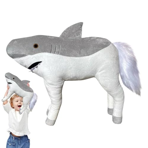 Générique Plüschtier mit Haipferd – Hai-Plüschkissen | Weiches Plüschtier für | Plüschtiermischung aus Plüsch, niedlicher Karton Shark Tier von Générique