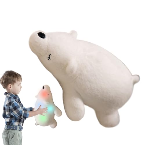 Générique Polar-Bär-Plüschtier, gefülltes Tier, bunte Leuchtpuppe, weiches Kuschelkissen, Nachtlicht, Heimdekoration für , Mädchen und gemütliches Schlafzimmer, vibrierendes Licht Générique Polar-Bär-Plüschtier, gefülltes Tier, bunte Leuchtpuppe, weiches Kuschelkissen, Nachtlicht, Heimdekoration für , Mädchen und gemütliches Schlafzimmer, vibrierendes Licht von Générique