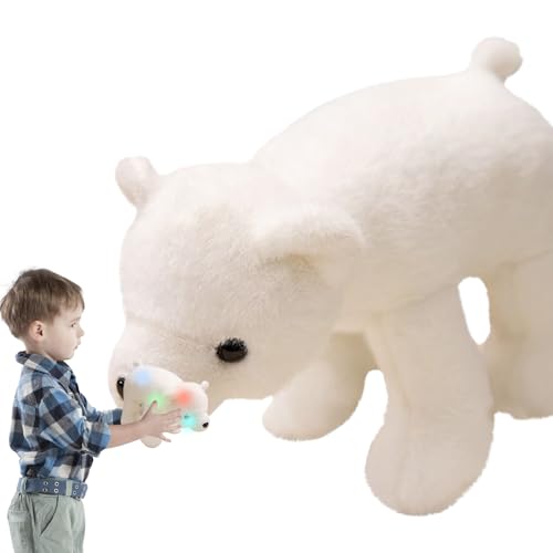 Générique Polar-Bär-Plüschtier, gefülltes Tier, bunte Leuchtpuppe, weiches Kuschelkissen, Nachtlicht, Heimdekoration für , Mädchen und gemütliches Schlafzimmer, vibrierendes Licht Générique Polar-Bär-Plüschtier, gefülltes Tier, bunte Leuchtpuppe, weiches Kuschelkissen, Nachtlicht, Heimdekoration für , Mädchen und gemütliches Schlafzimmer, vibrierendes Licht von Générique