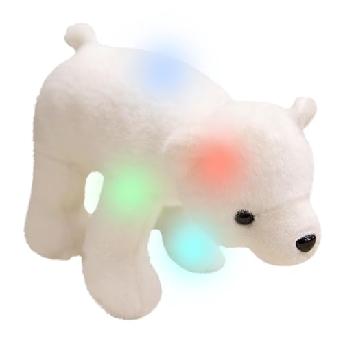 Générique Polar Bear Stuffed Animal, Grizzly Figur, bunte LED- , weiche Huggable Pillow, Polar-Bär-Puppe, ideal für , Mädchen, 25,6 x 17,87 cm Générique Polar Bear Stuffed Animal, Grizzly Figur, bunte LED- , weiche Huggable Pillow, Polar-Bär-Puppe, ideal für , Mädchen, 25,6 x 17,87 cm von Générique