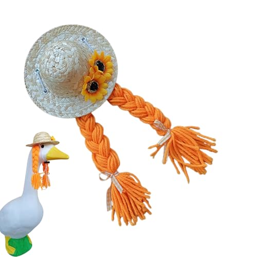 Générique Porch Animal Rain Hat, Lawn Garden Kostüm, Top Hut, Outfit für Dekorationen, Allwetter-Outdoor-Zubehör, 14 x 9 x 3,7 cm (5,51 x 3,74 x 1,38 Zoll) Frühling Porch Balkon Dekoration von Générique