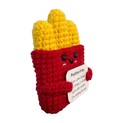 Générique Positive Pommes Frites, gestrickt, lustig, gehäkelt, inspirierend, lustig, gestrickt, mit Karte, niedliche Zimmerdekoration und emotionale Unterstützung, gehäkelte Pommes Frites Générique Positive Pommes Frites, gestrickt, lustig, gehäkelt, inspirierend, lustig, gestrickt, mit Karte, niedliche Zimmerdekoration und emotionale Unterstützung, gehäkelte Pommes Frites von Générique