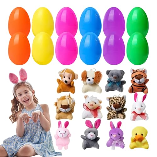 Générique Prefilled Easter Eggs, 12x Plüsch-Basketballsocken, 18x10cm niedliches Urlaubsspielzeug, Plüschei, Osterspielzeug für Kinder, Chicdren, , Générique Prefilled Easter Eggs, 12x Plüsch-Basketballsocken, 18x10cm niedliches Urlaubsspielzeug, Plüschei, Osterspielzeug für Kinder, Chicdren, , von Générique