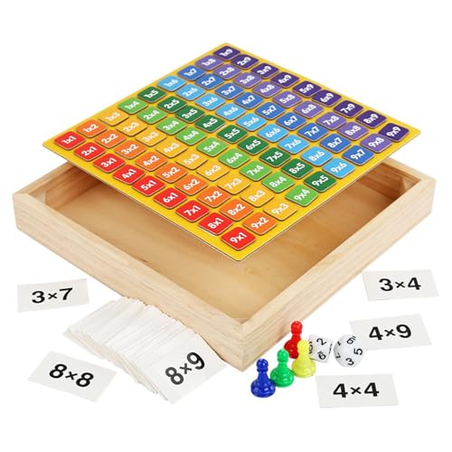 Générique Preschool Multiplication Board Toy, Preschool Math Game, Interactive Educational Tool, Magnetic Learning System, Fun Skill Building Activity for Early Learners, 9,25 x 9,06 x 1,57 Zoll von Générique