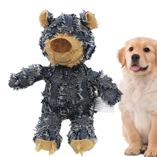 Générique Quietschendes Hundespielzeug aus Plüsch | Plüschtier zum Kauspielen, Kauspielzeug in Bärenform für Hunde, Katzen und andere kleine Tiere Générique Quietschendes Hundespielzeug aus Plüsch | Plüschtier zum Kauspielen, Kauspielzeug in Bärenform für Hunde, Katzen und andere kleine Tiere von Générique
