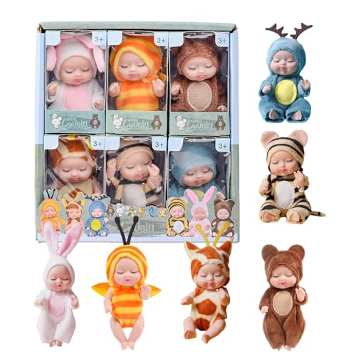 Générique Reborn Set Reborn Mini S Reborn | Realistische Mini S Reborn für Neugeborene – Miniatur Komfortspielzeug für Geburtstag, Urlaub, Bankett und Hochzeit von Générique