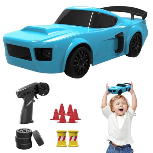 Générique Remote Control Drift Car, 1:24 Scale Children Remote Control Drift Car Toy, High-Speed Racing Fahrzeug mit austauschbaren Tires für Backyard und Parks, 7,68 x 3,35 x 2,68 Zoll von Générique
