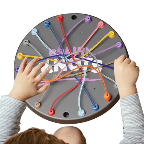 Générique Rope Challenge Game, Logic Puzzle Brain Teaser, 24,9 x 22,9 x 1,98 cm, Interaktives Untying Toy, Eltern-Kind-Bonding Aktivität für Kinder, Mädchen, , Familie und Freunde, Schwarz Générique Rope Challenge Game, Logic Puzzle Brain Teaser, 24,9 x 22,9 x 1,98 cm, Interaktives Untying Toy, Eltern-Kind-Bonding Aktivität für Kinder, Mädchen, , Familie und Freunde, Schwarz von Générique